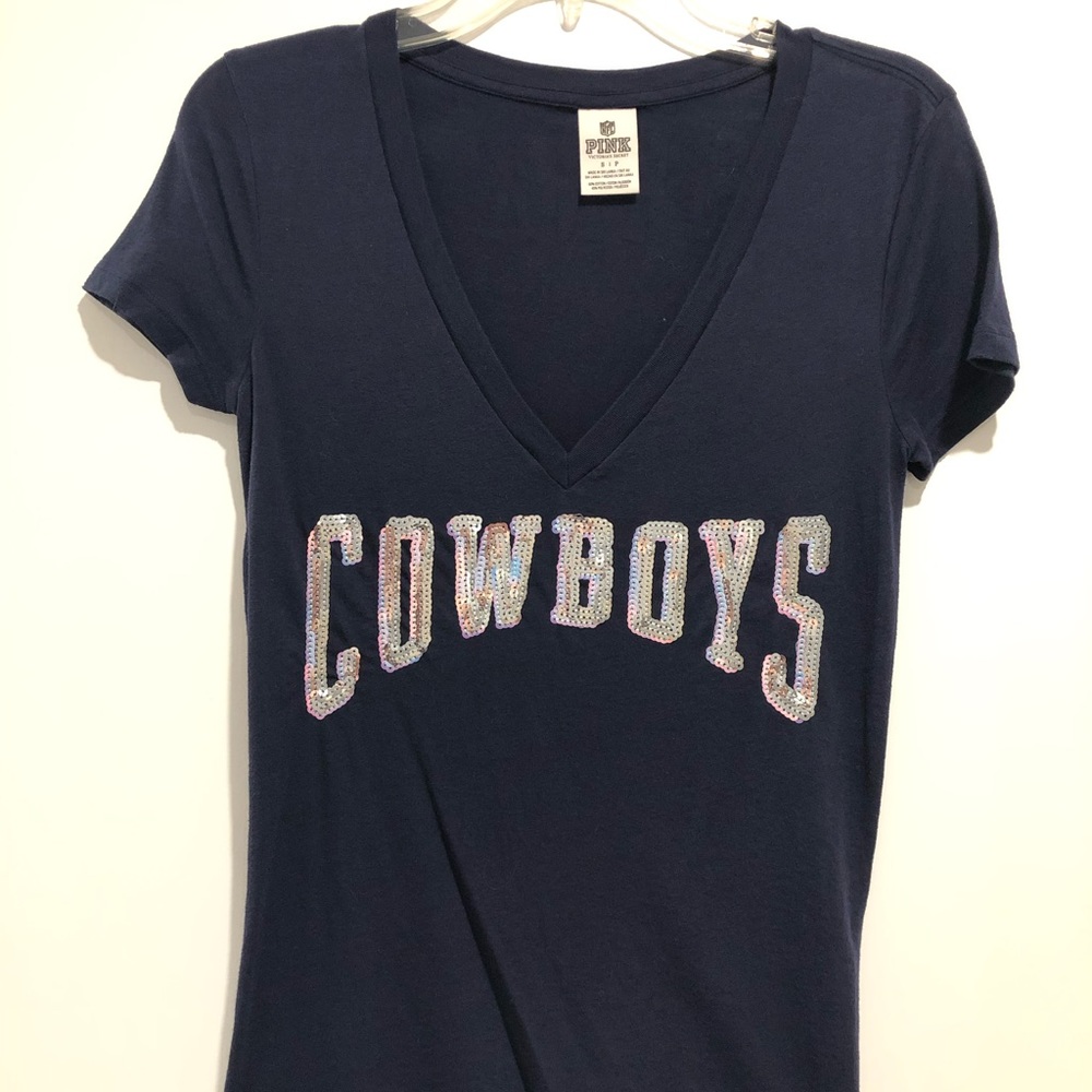 Dallas Cowboys Navy PINK Tee